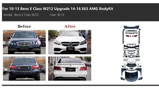 Mercedes Benz E class W212 2010-13 Conversion E63 AMG 2014-16