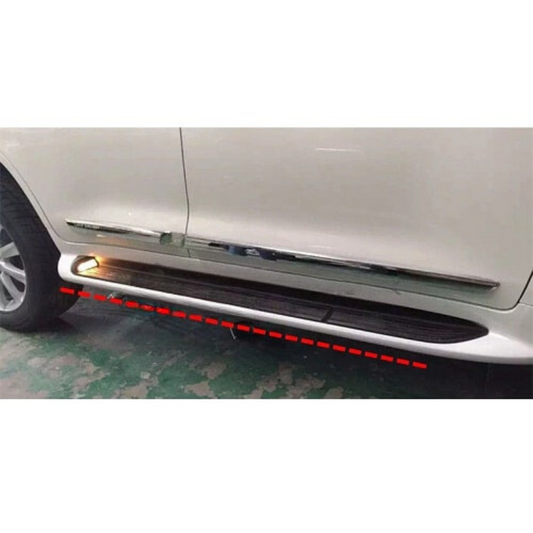 Toyota Land Cruiser FJ200 Side Step Cover With LED (Black) Model 2008-2021