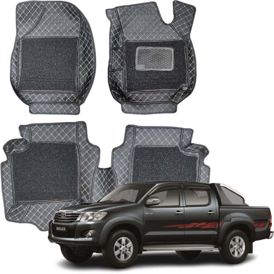 Toyota Hilux Vigo 9D Floor Mat Black Model 2005-2016