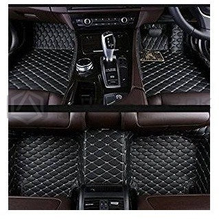 Toyota Harrier 7D Floor Mat Black with Black Stitch