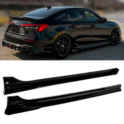 Honda Civic Side Skirts Black Model 2022-2024