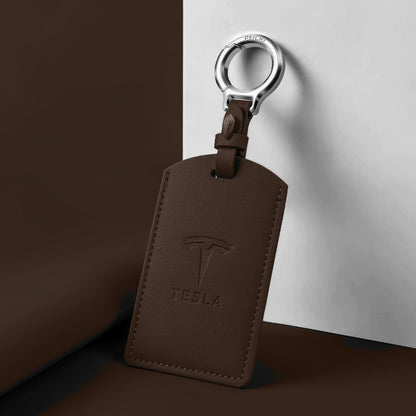 Tesla Premium Card Holder Keychain (Multicolor)