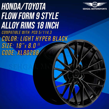 Honda/Toyota Flow Form 9 Style Alloy Rim 18 Inch (XL8028B)