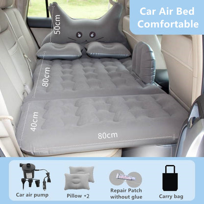 Car Back Seat Air Inflatable Mattress / Portable Bed Grey (Sedan)
