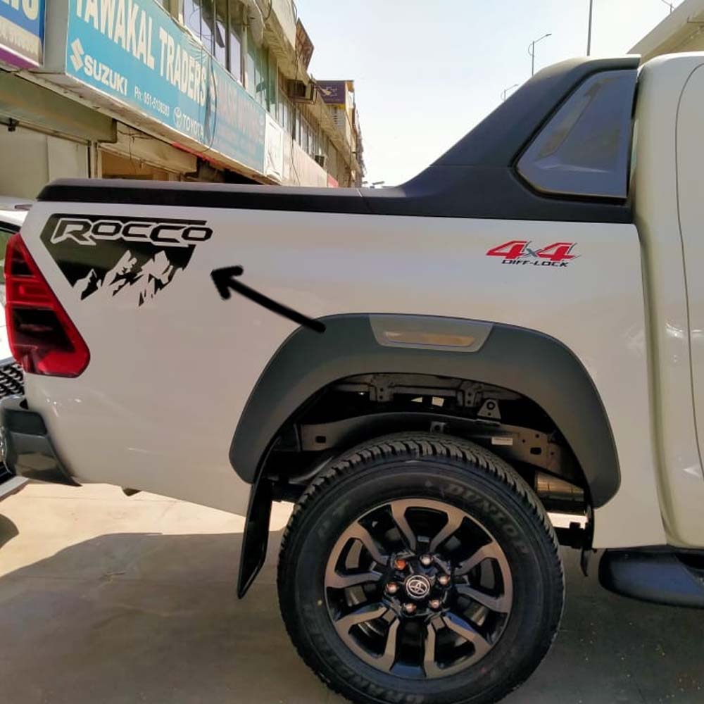 Toyota Rocco Sticker Sticker Rocco 2022 (Black) Single – Sehgal Motorsports