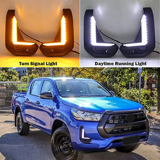 Toyota Hilux Revo DRL Glossy Black V3 Model 2021-2024