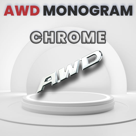 "AWD" Monogram (Chrome)