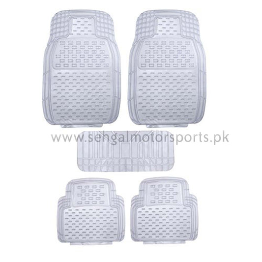 Universal Rubber Floor Mat Bubble Design (5Pcs)