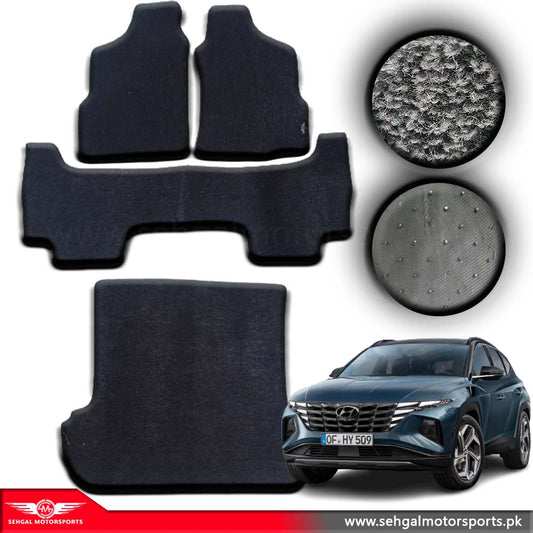 Hyundai Tucson Carpet floor Mat VIP Black Model 2021-2024