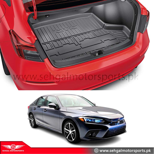 Honda Civic 3D Trunk Mat Model 2022-2023