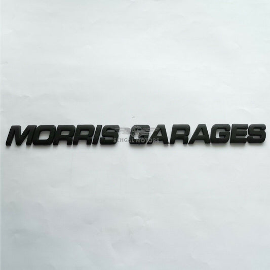 MG Bonnet Monogram Morris Garages Black / Chrome