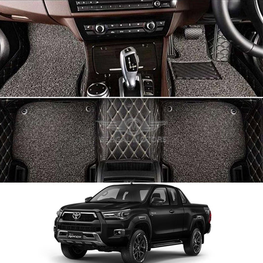 Toyota Hilux Revo 9D Floor Mat Black Model 2017-2021