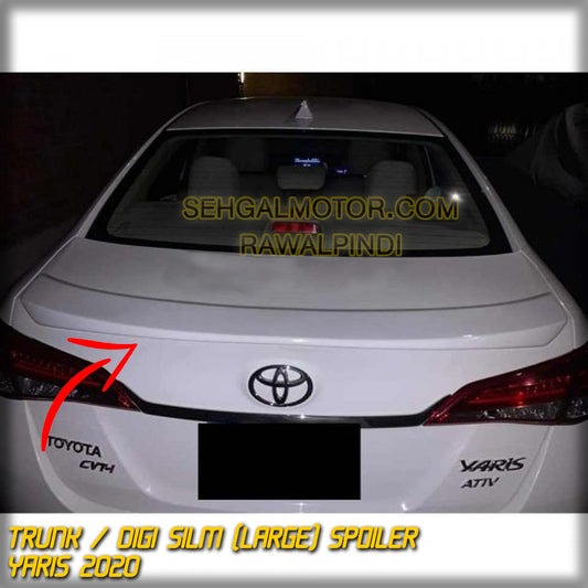 Toyota Yaris Trunk Spoiler Sports Style (Fiber) Model 2019-2022