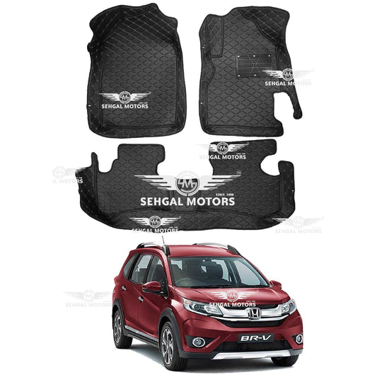 Honda BRV 7D Floor Mats Black Model 2017-2021