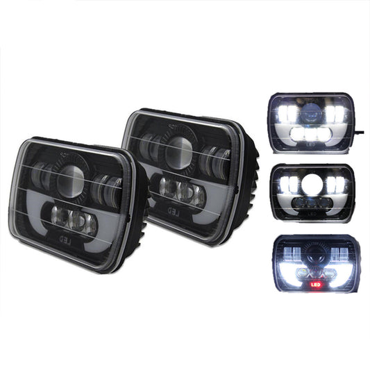 Wrangler Jeep 4x6 Rectangle Led Light With DRL (pair)