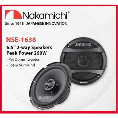 Nakamichi NSE 1638 6.5 Inch Speaker 260w (Pair)