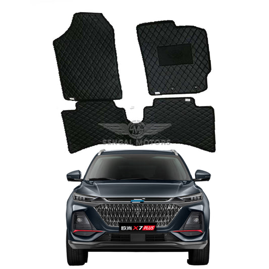 Changan Oshan 7D ECO Floor Mat Black with Black Stitch Model 2021-2022