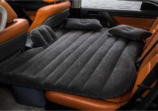 Car Back Seat Air Inflatable Mattress Portable Bed Grey