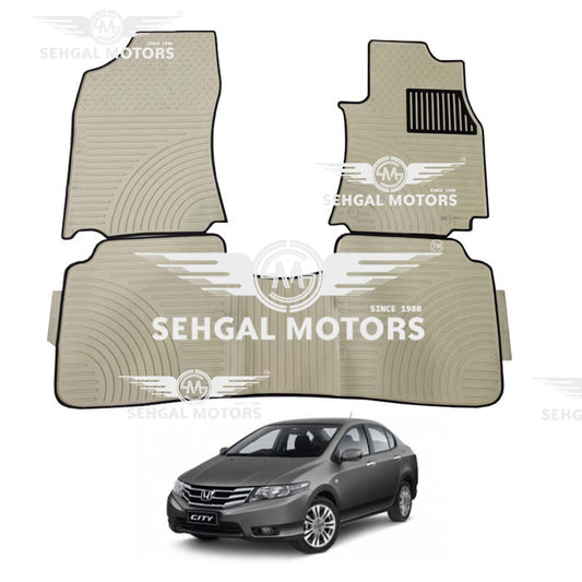 Honda City Rubber Floor Mat with Border 3pcs Model 2008 - 2021