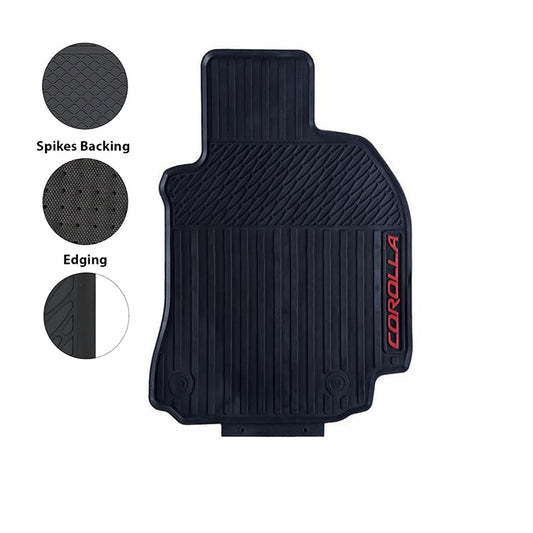 Toyota Corolla Rubber Mat  Black Model 2015-2021