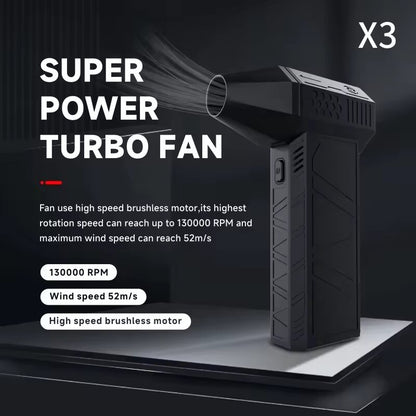 Motorsports Dust Blower Turbo Fan X3