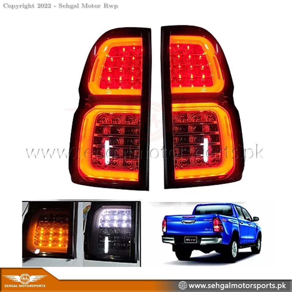 Higo Rear Light Toyota Hilux Vigo Champ Back Light Full Smoke Rocco Style Model 2012-2 ...