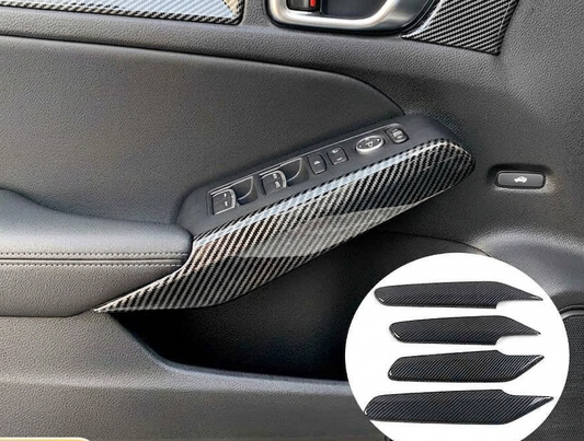 Honda Civic Inner Door Panel Side Cover Carbon Fiber Model: 2022-2026