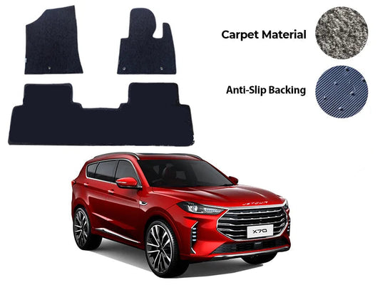 Jetour X70 Carpet Floor Mats Black Model: 2025