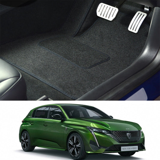 Peugeot 2008 Carpet Floor Mat Black And Gray Model 2022