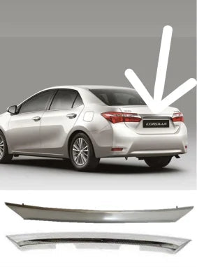 Toyota Corolla Trunk Garnish Chrome Model: 2014-16