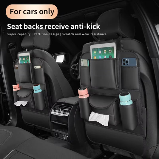 Motorsports Hanging Back Seat Organizer with Tissue Box
