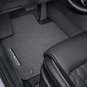 Kia Sorento Carpet Floor Mat Special Black 3Pc Model 2021