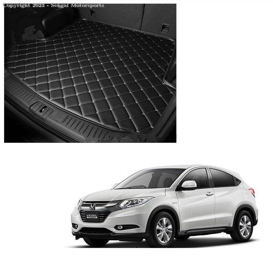 Honda Vezel 7D Eco Trunk Mat Black (with Black or Beige Stitch) Model 2020-2021