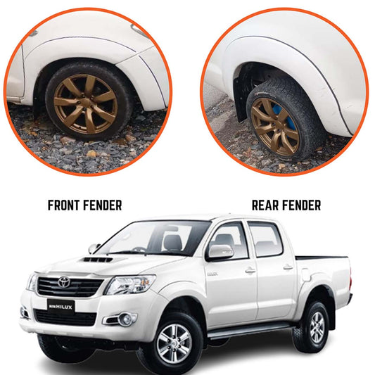 Toyota Hilux Vigo Over Fender White Model 2005-2016