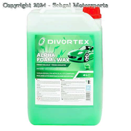 Divortex Alpha Foam Shampoo & Wax (4 Ltr)