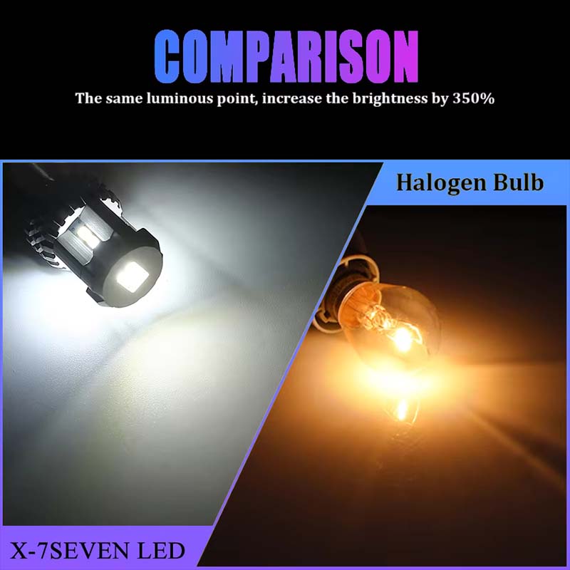 X7 Led Bulb X-7Seven X-Smart Series Parking Bulbs 22w 2200 Lumens White (1156 ...